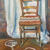 Study for, White rope and Greek chair 2025