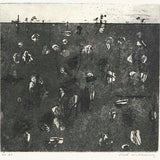 Landscape with green cloud and owl (state I) JM232 1965-66